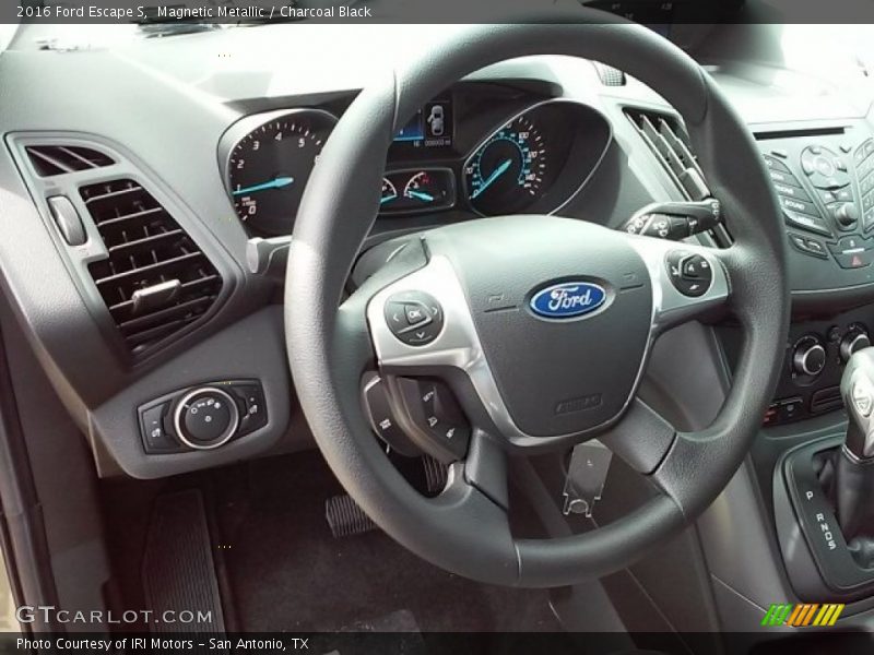 Magnetic Metallic / Charcoal Black 2016 Ford Escape S