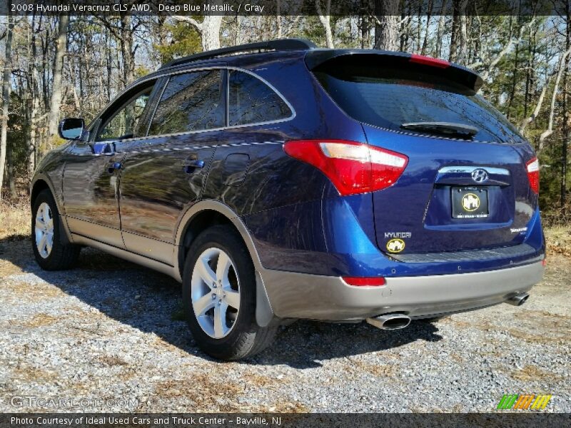 Deep Blue Metallic / Gray 2008 Hyundai Veracruz GLS AWD