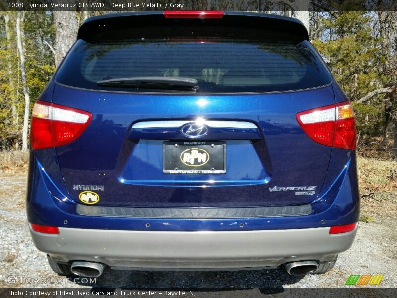 Deep Blue Metallic / Gray 2008 Hyundai Veracruz GLS AWD