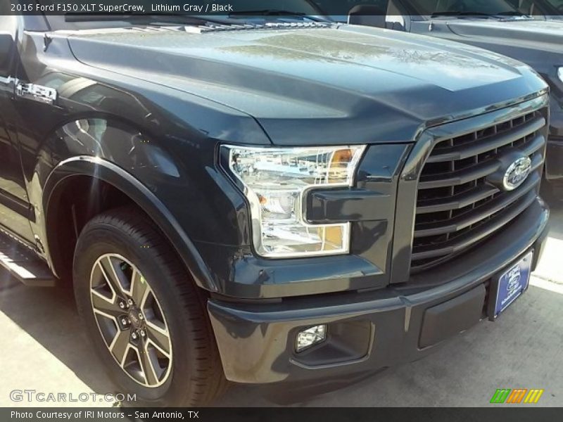 Lithium Gray / Black 2016 Ford F150 XLT SuperCrew