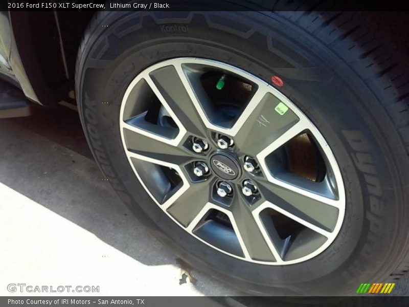 Lithium Gray / Black 2016 Ford F150 XLT SuperCrew