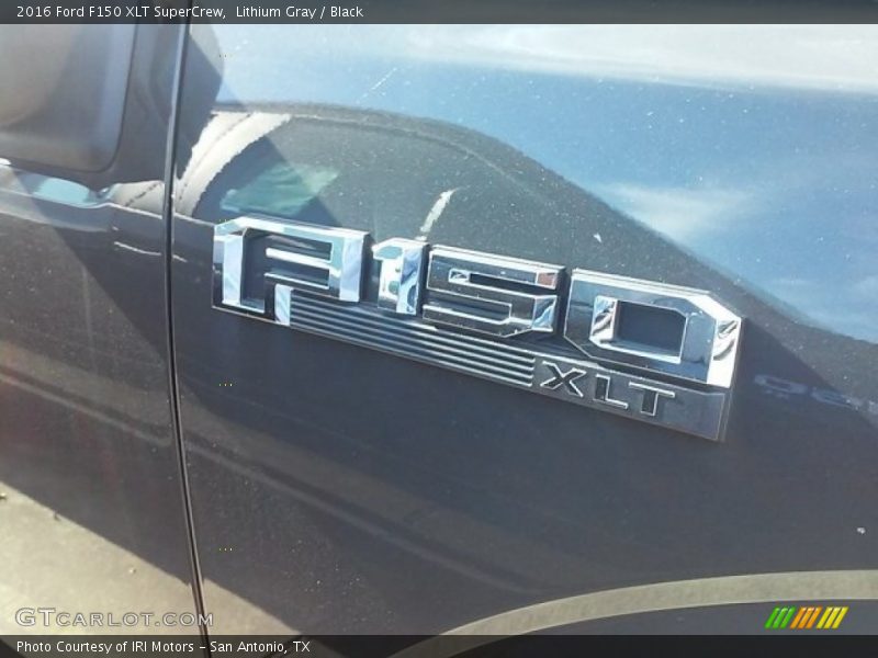 Lithium Gray / Black 2016 Ford F150 XLT SuperCrew