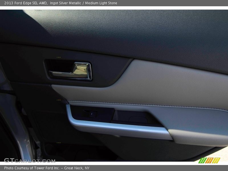 Ingot Silver Metallic / Medium Light Stone 2013 Ford Edge SEL AWD