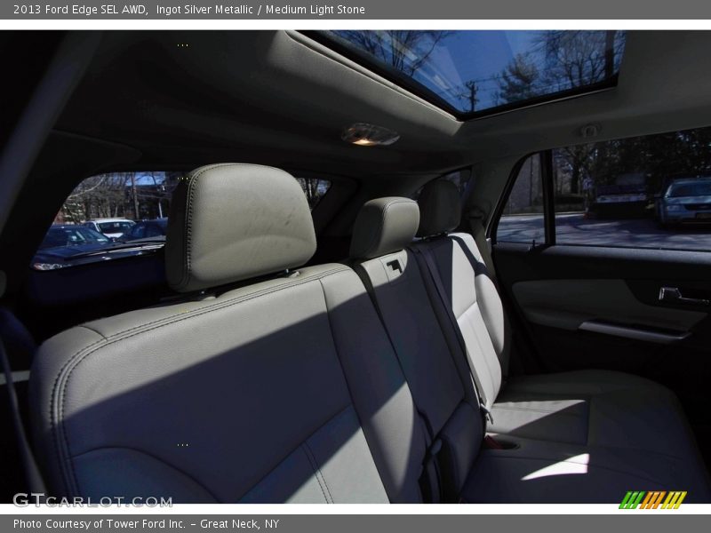 Ingot Silver Metallic / Medium Light Stone 2013 Ford Edge SEL AWD