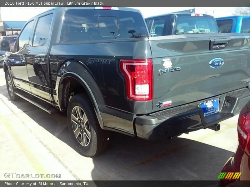 Lithium Gray / Black 2016 Ford F150 XLT SuperCrew