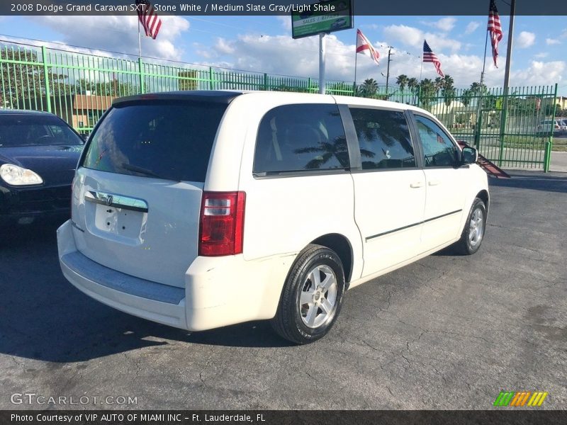 Stone White / Medium Slate Gray/Light Shale 2008 Dodge Grand Caravan SXT