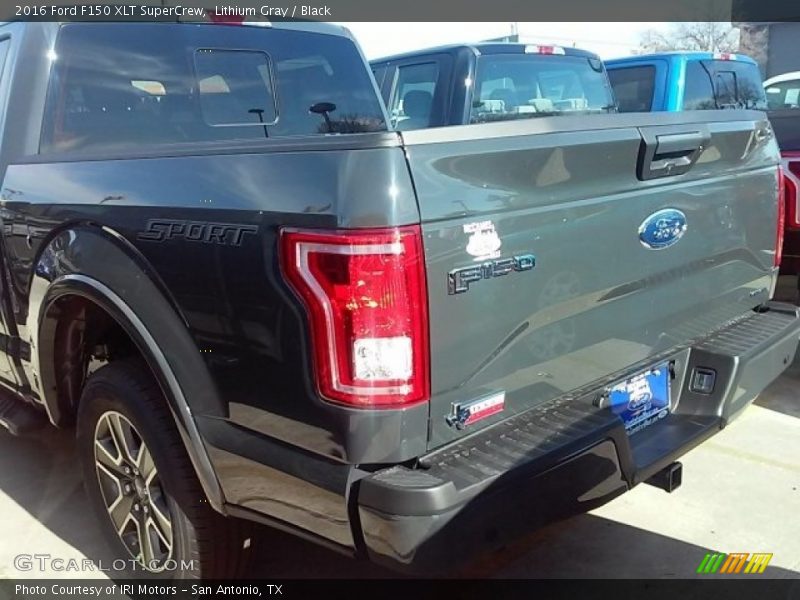 Lithium Gray / Black 2016 Ford F150 XLT SuperCrew