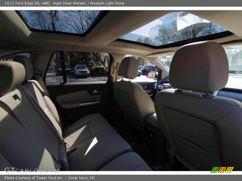 Ingot Silver Metallic / Medium Light Stone 2013 Ford Edge SEL AWD
