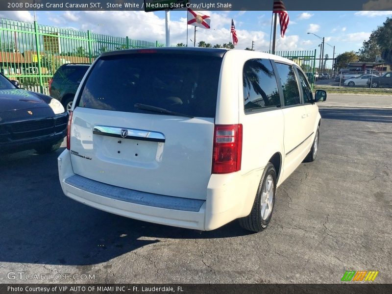 Stone White / Medium Slate Gray/Light Shale 2008 Dodge Grand Caravan SXT
