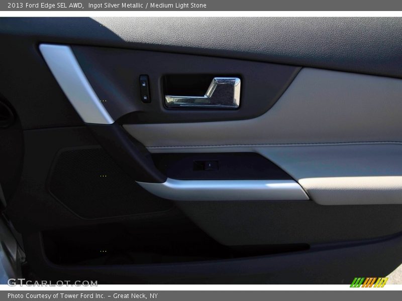 Ingot Silver Metallic / Medium Light Stone 2013 Ford Edge SEL AWD