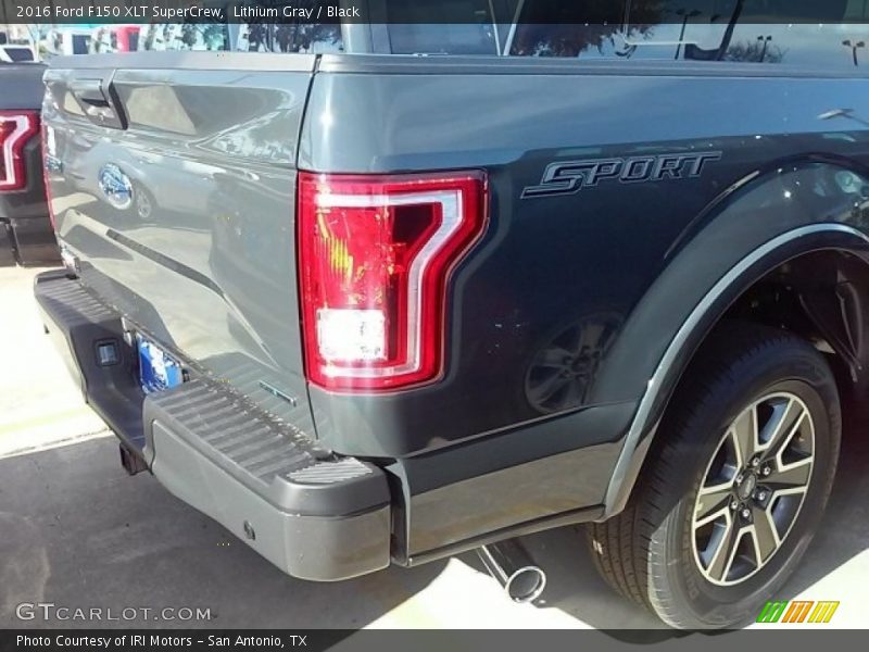 Lithium Gray / Black 2016 Ford F150 XLT SuperCrew