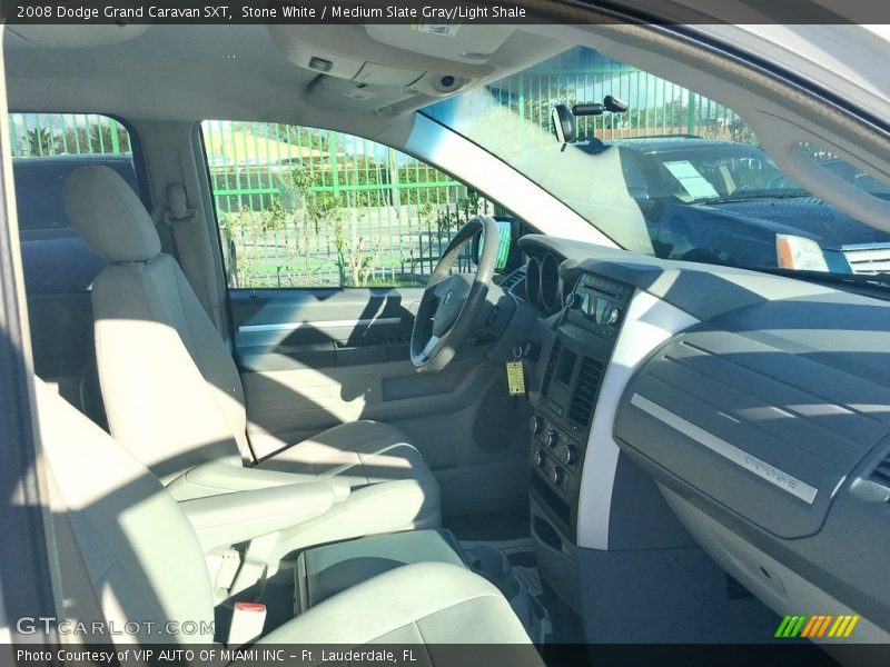 Stone White / Medium Slate Gray/Light Shale 2008 Dodge Grand Caravan SXT
