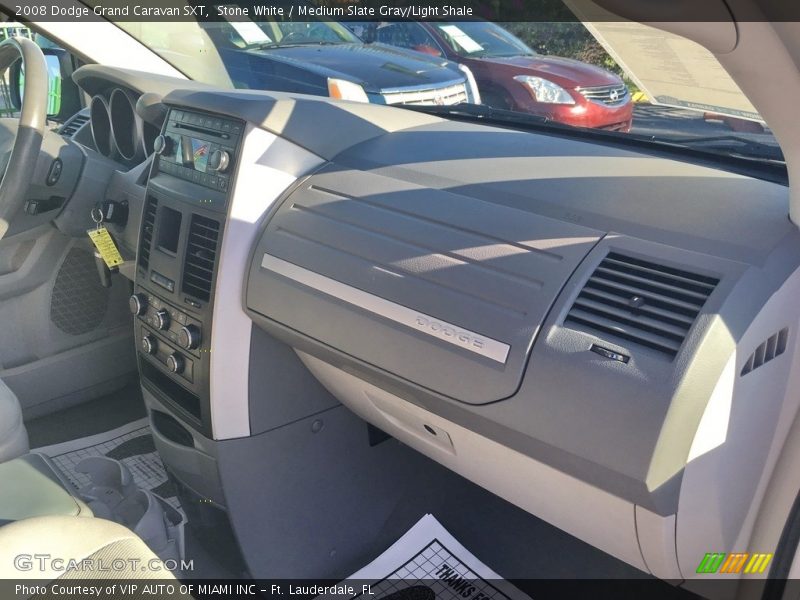 Stone White / Medium Slate Gray/Light Shale 2008 Dodge Grand Caravan SXT