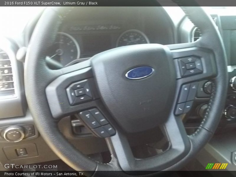 Lithium Gray / Black 2016 Ford F150 XLT SuperCrew