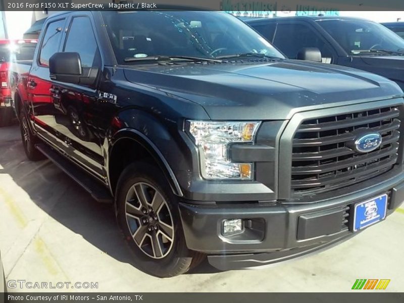 Magnetic / Black 2016 Ford F150 XLT SuperCrew