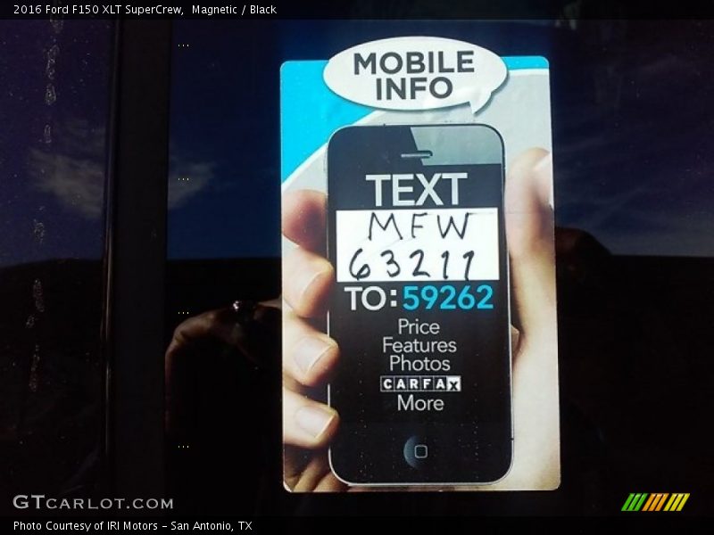 Magnetic / Black 2016 Ford F150 XLT SuperCrew