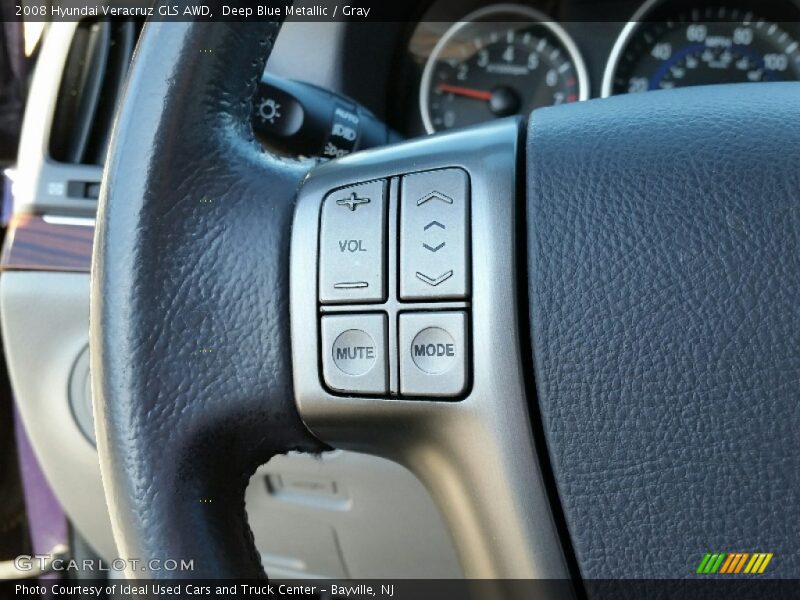 Deep Blue Metallic / Gray 2008 Hyundai Veracruz GLS AWD