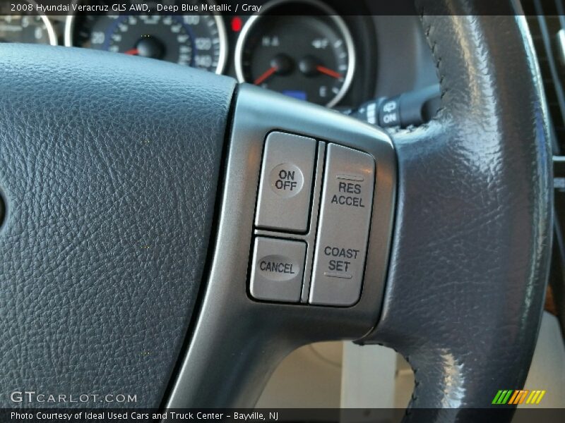 Deep Blue Metallic / Gray 2008 Hyundai Veracruz GLS AWD
