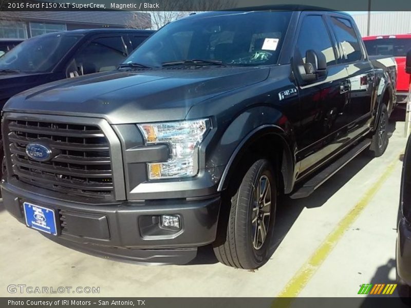 Magnetic / Black 2016 Ford F150 XLT SuperCrew