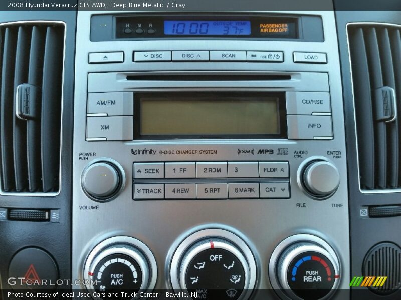 Deep Blue Metallic / Gray 2008 Hyundai Veracruz GLS AWD