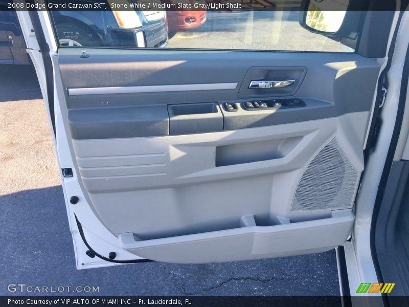 Stone White / Medium Slate Gray/Light Shale 2008 Dodge Grand Caravan SXT