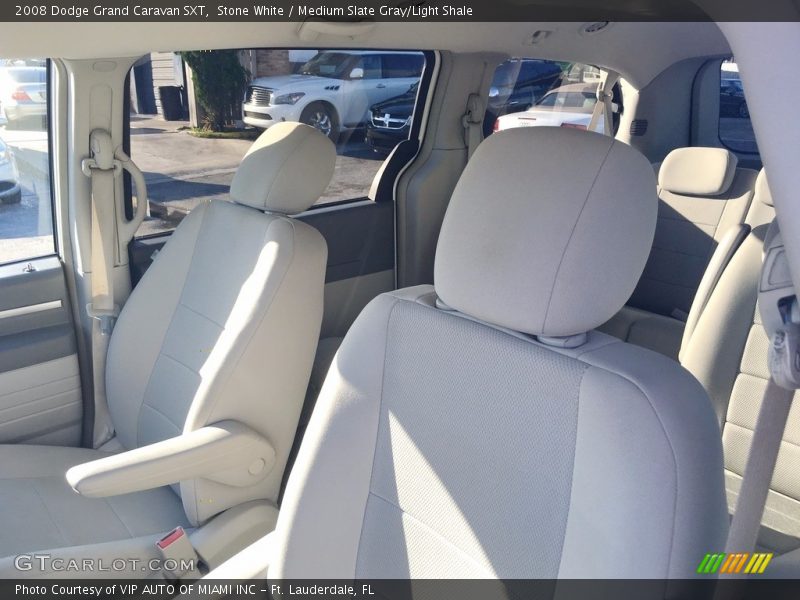 Stone White / Medium Slate Gray/Light Shale 2008 Dodge Grand Caravan SXT