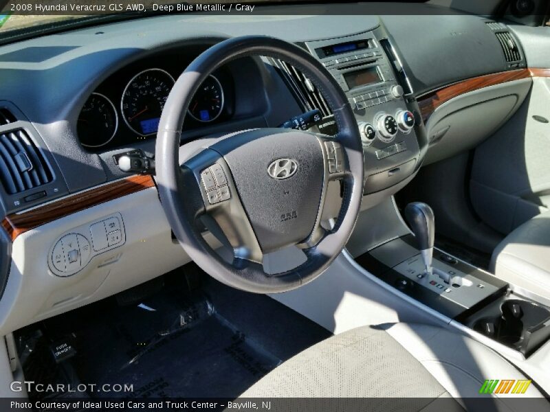Deep Blue Metallic / Gray 2008 Hyundai Veracruz GLS AWD