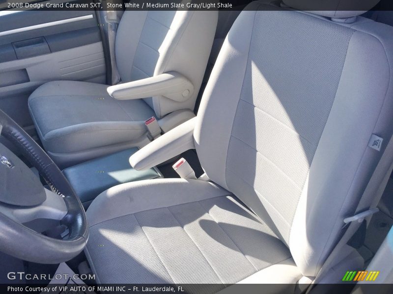Stone White / Medium Slate Gray/Light Shale 2008 Dodge Grand Caravan SXT