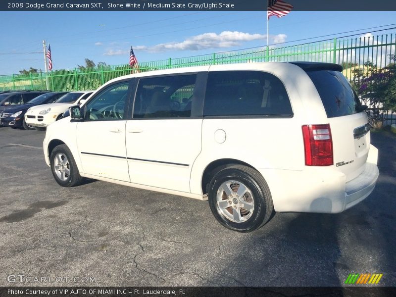 Stone White / Medium Slate Gray/Light Shale 2008 Dodge Grand Caravan SXT