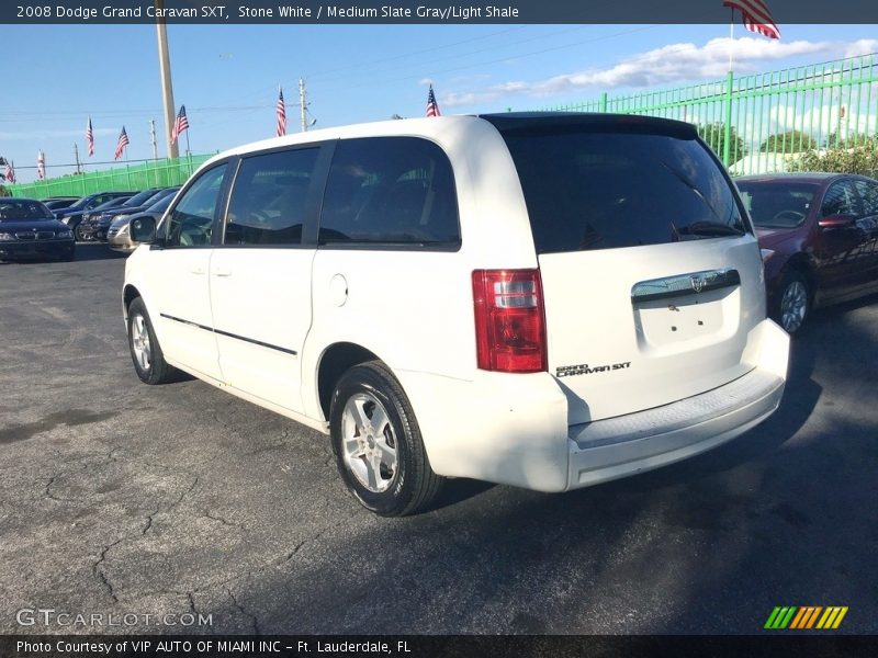 Stone White / Medium Slate Gray/Light Shale 2008 Dodge Grand Caravan SXT