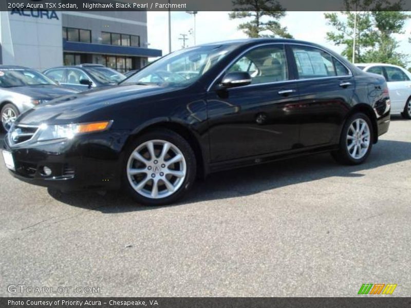 Nighthawk Black Pearl / Parchment 2006 Acura TSX Sedan