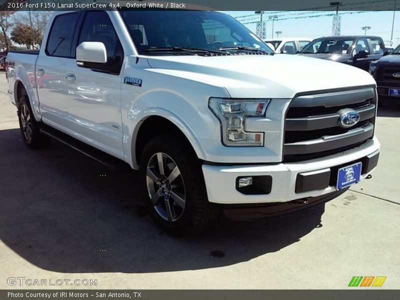 Oxford White / Black 2016 Ford F150 Lariat SuperCrew 4x4