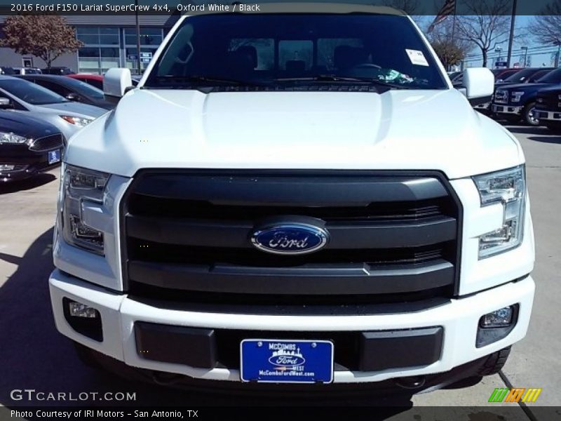 Oxford White / Black 2016 Ford F150 Lariat SuperCrew 4x4