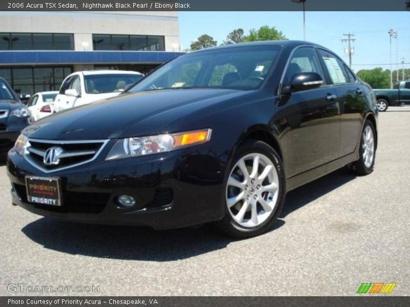 Nighthawk Black Pearl / Ebony Black 2006 Acura TSX Sedan