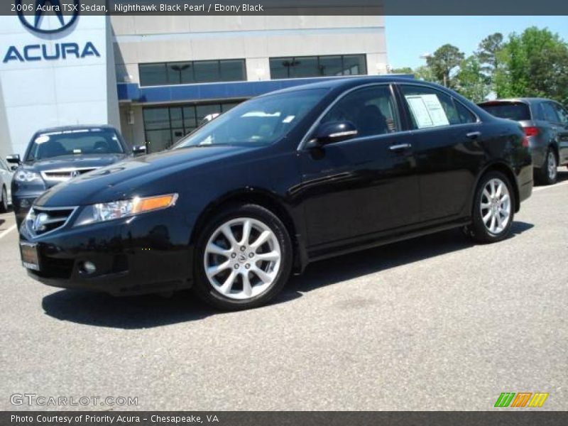 Nighthawk Black Pearl / Ebony Black 2006 Acura TSX Sedan