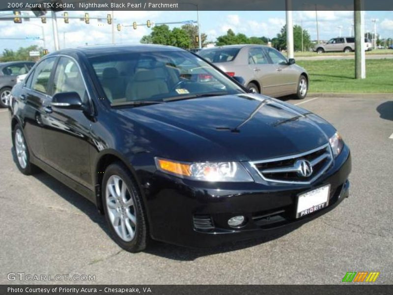 Nighthawk Black Pearl / Parchment 2006 Acura TSX Sedan