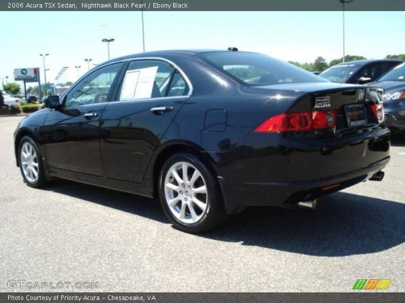 Nighthawk Black Pearl / Ebony Black 2006 Acura TSX Sedan