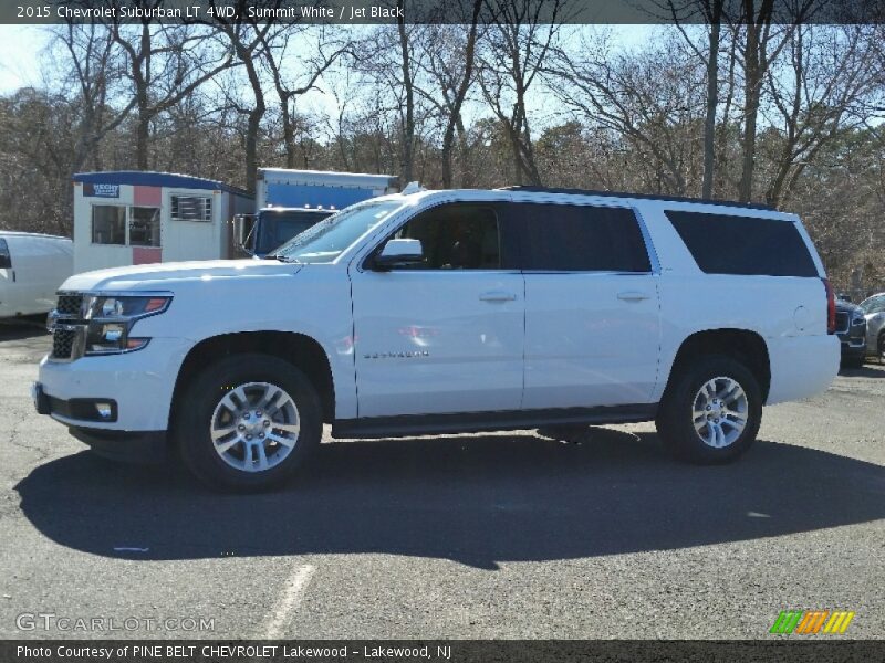 Summit White / Jet Black 2015 Chevrolet Suburban LT 4WD