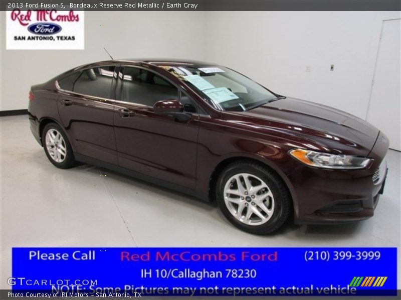 Bordeaux Reserve Red Metallic / Earth Gray 2013 Ford Fusion S