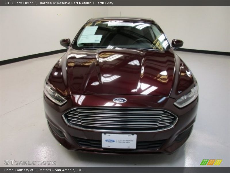 Bordeaux Reserve Red Metallic / Earth Gray 2013 Ford Fusion S
