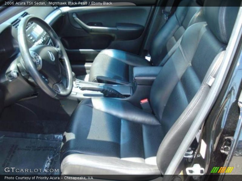Nighthawk Black Pearl / Ebony Black 2006 Acura TSX Sedan