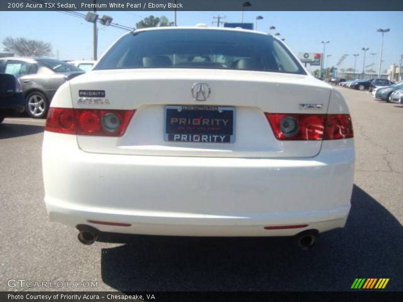 Premium White Pearl / Ebony Black 2006 Acura TSX Sedan