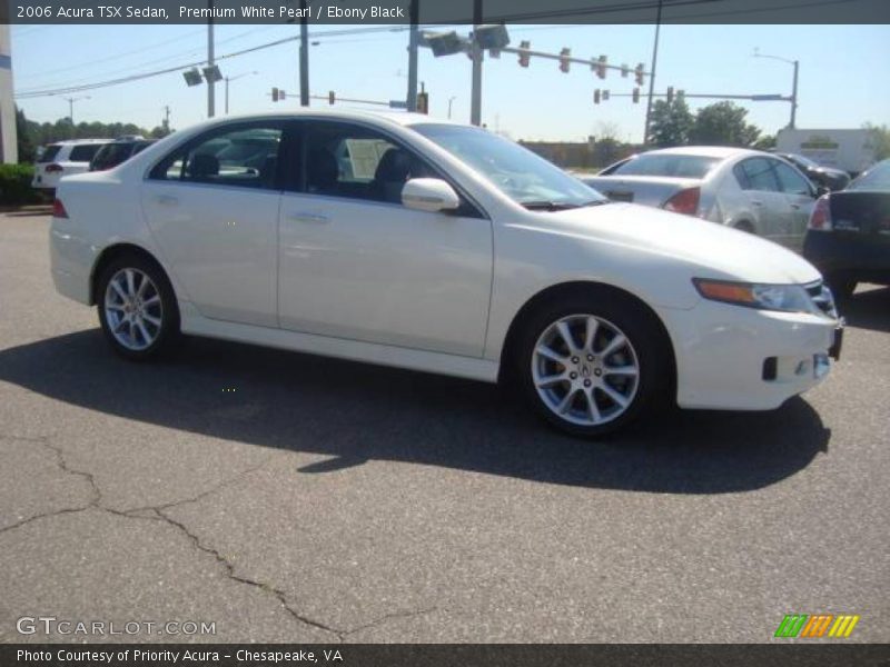 Premium White Pearl / Ebony Black 2006 Acura TSX Sedan