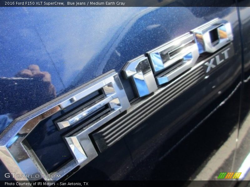 Blue Jeans / Medium Earth Gray 2016 Ford F150 XLT SuperCrew