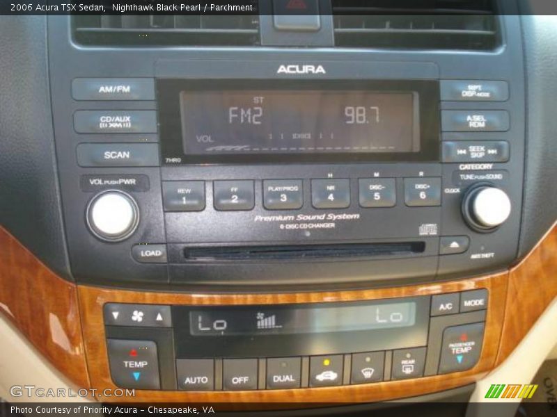 Nighthawk Black Pearl / Parchment 2006 Acura TSX Sedan
