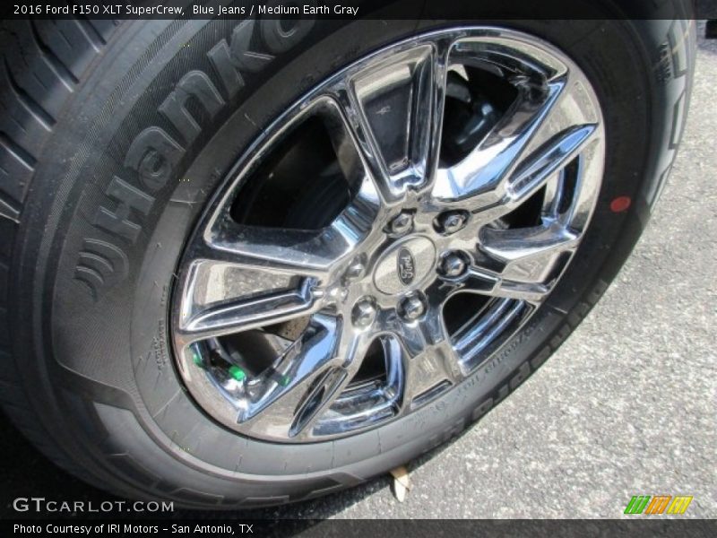 Blue Jeans / Medium Earth Gray 2016 Ford F150 XLT SuperCrew