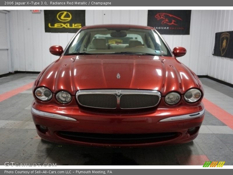 Radiance Red Metallic / Champagne 2006 Jaguar X-Type 3.0