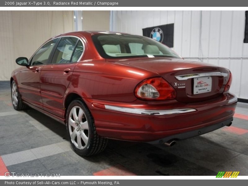 Radiance Red Metallic / Champagne 2006 Jaguar X-Type 3.0