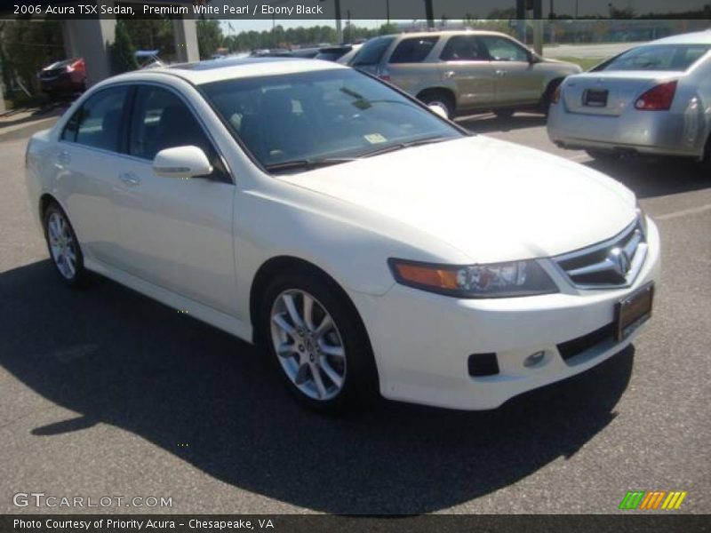 Premium White Pearl / Ebony Black 2006 Acura TSX Sedan