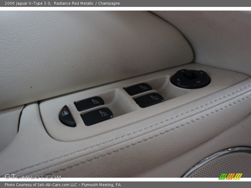 Radiance Red Metallic / Champagne 2006 Jaguar X-Type 3.0